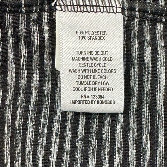 BONOBOS Black and Gray Striped Performance Golf Standard Fit Polo Shirt Sz M - Picture 14 of 14